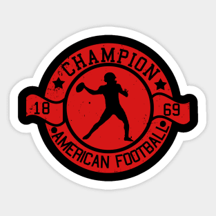 American Football Champion Sticker